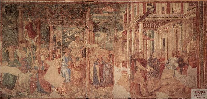 The Vintage and Drunkenness of Noah fdg, GOZZOLI, Benozzo